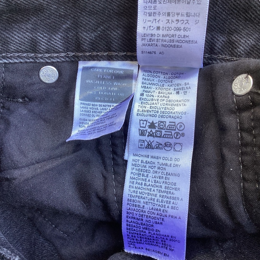 LEVI’S Premium Middy Straight Jeans 27x29 100% Cotton - Picture 8 of 12